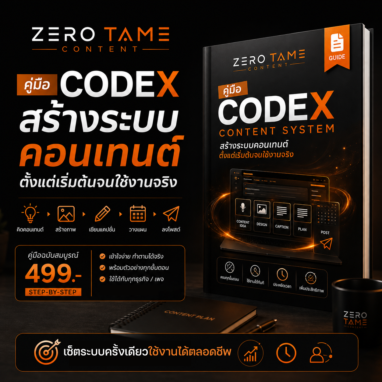 ปกคอร์ส สร้างระบบ AI ที่ทำงานแทนคุณ — แพ็กเกจคู่มือ (PDF)